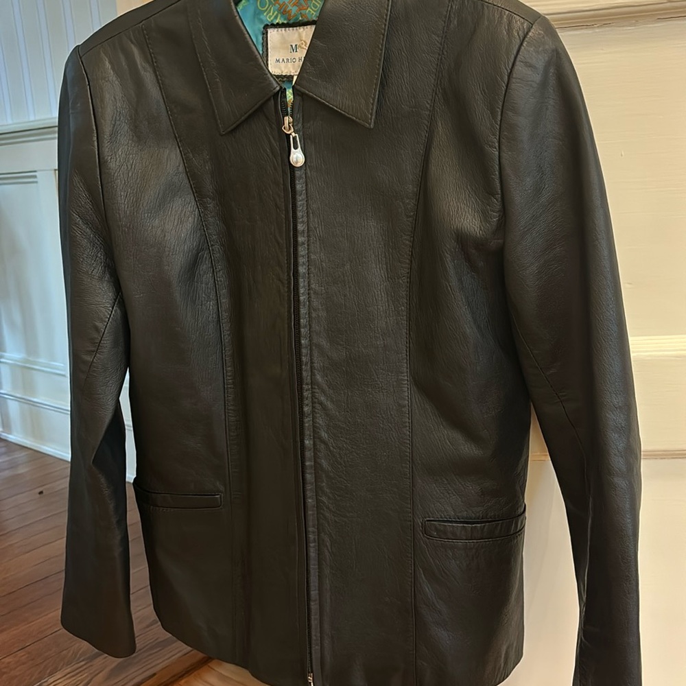 MARIO HERNANDEZ LEATHER JACKET‎